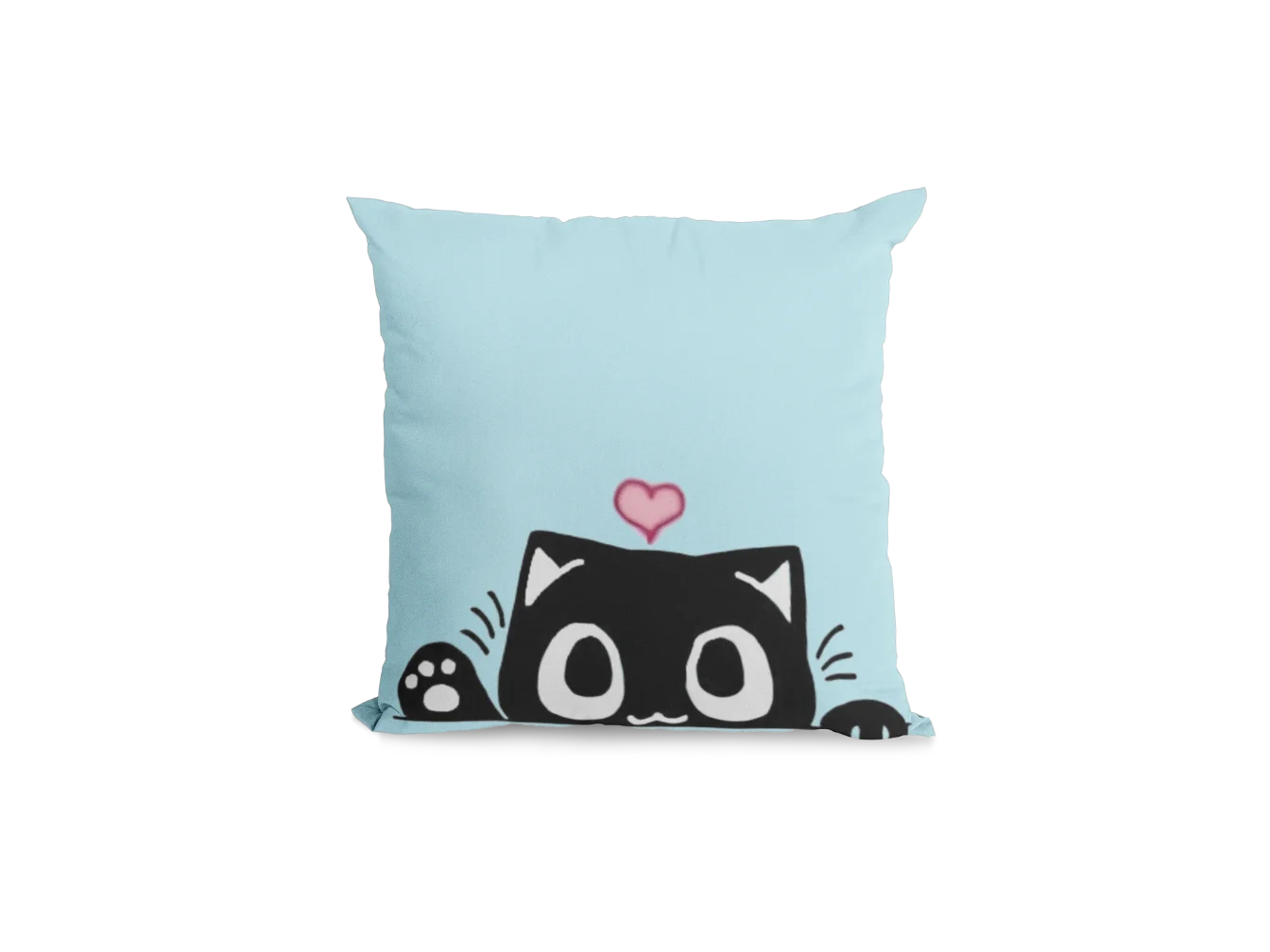 green baby Void Cat Pillowcase for black cat lovers