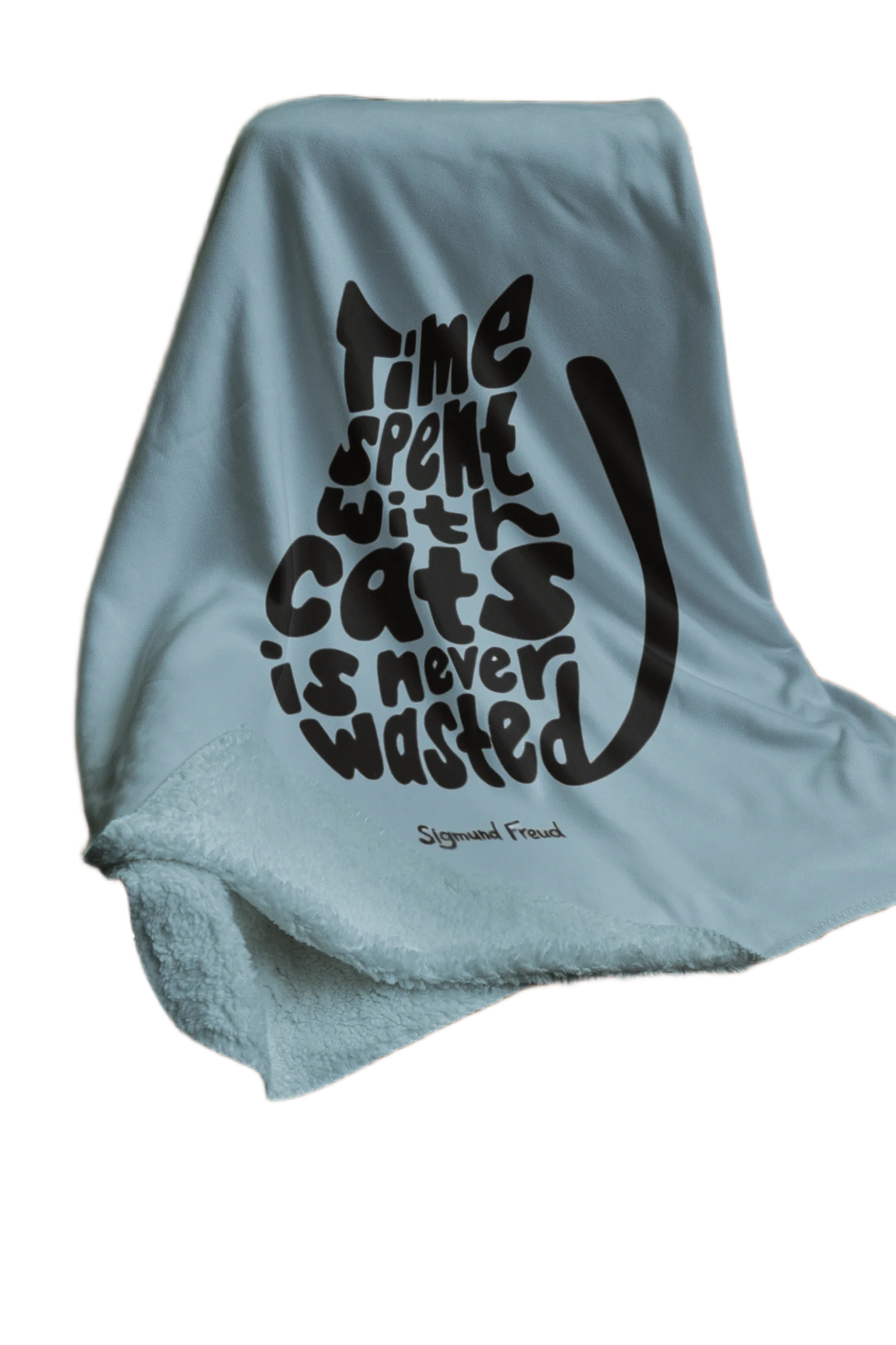 green flannel blanket for black cat lovers