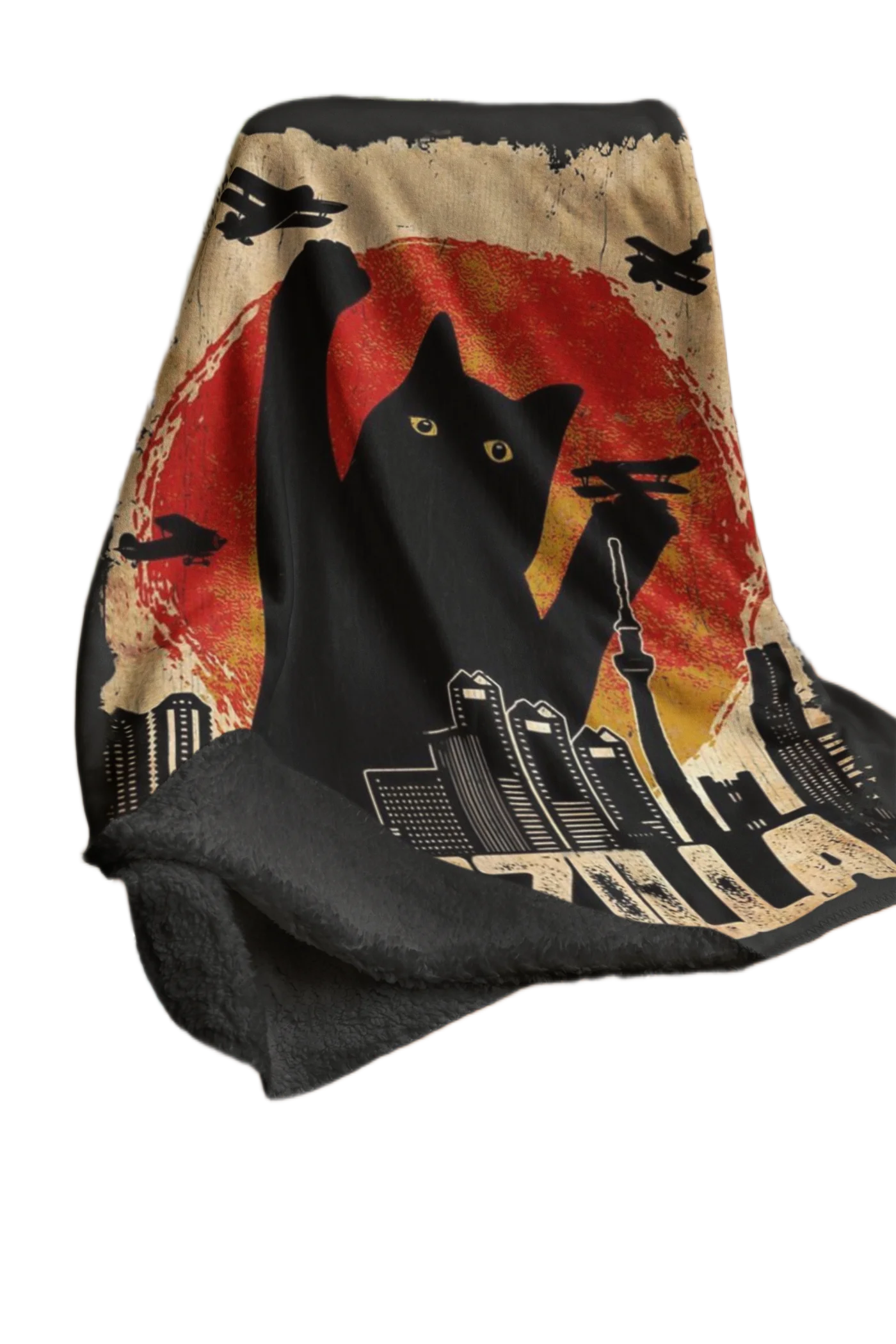 void cat lover catzilla blanket
