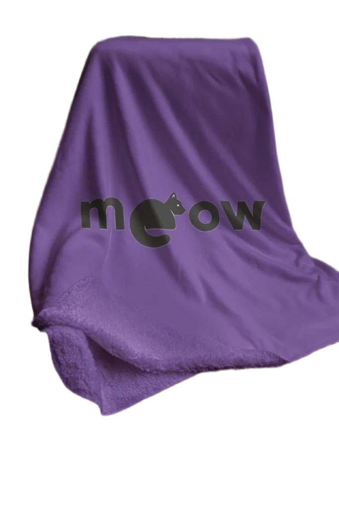 meow purple blanket