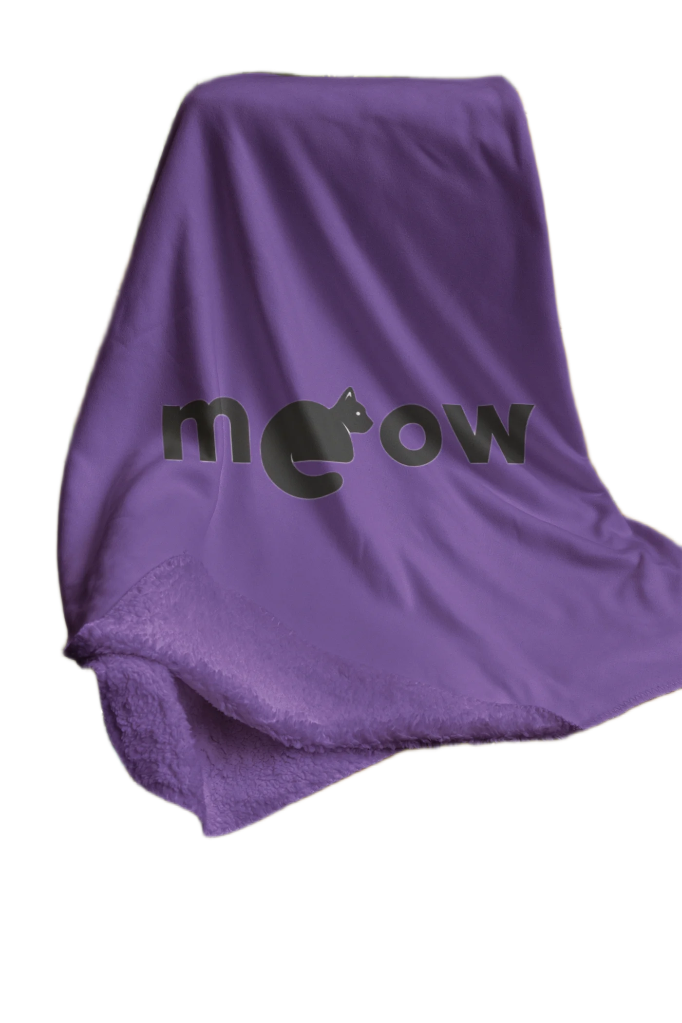 meow purple blanket